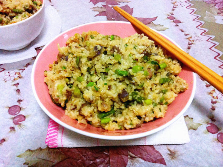 蒜香酱油炒饭步骤8