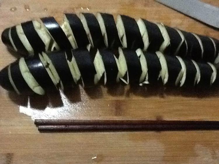 烧汁蓑衣茄子步骤3
