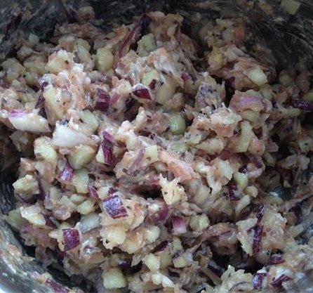 茄子牛肉洋葱馅锅贴步骤4