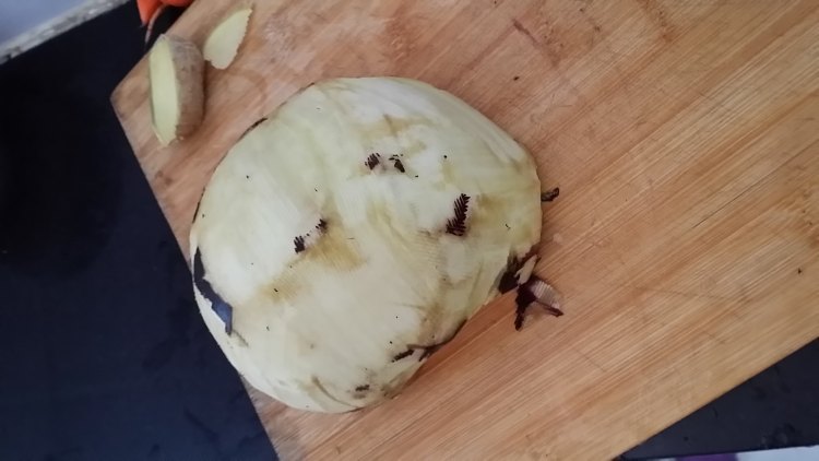 蒜蓉蒸茄夹肉步骤2