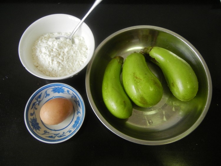 秋风茄丝蛋饼步骤1
