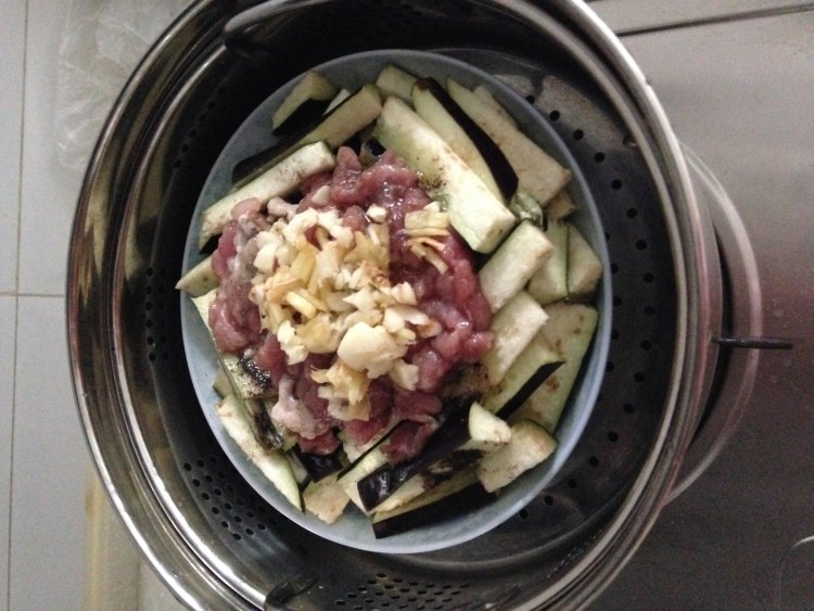 清蒸肉末茄条步骤5