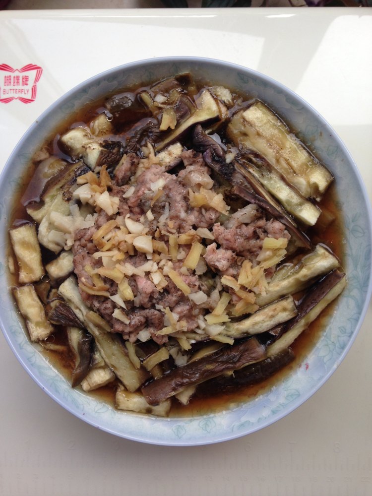 清蒸肉末茄条步骤6