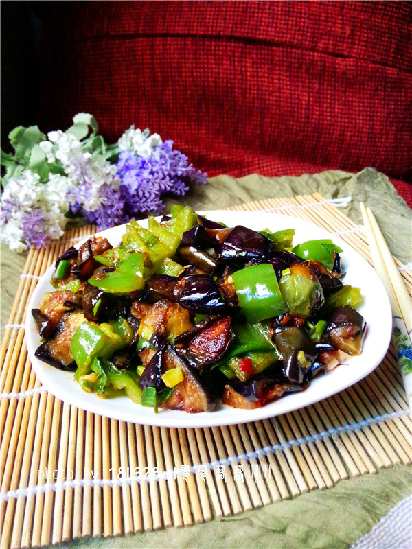 青椒烧茄子步骤11