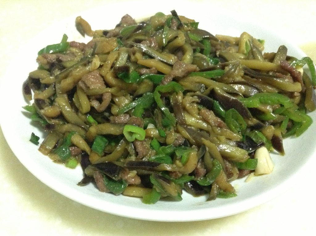 茄子丝炒肉步骤10