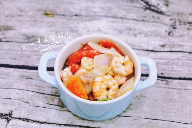 鲜虾芝士焗饭步骤7