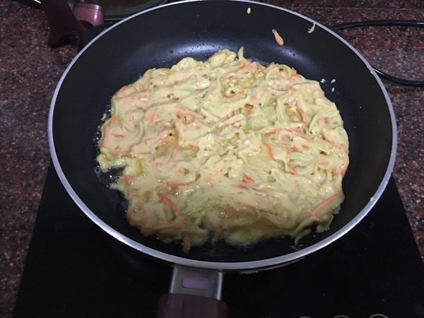 西葫芦胡萝卜鸡蛋饼步骤7