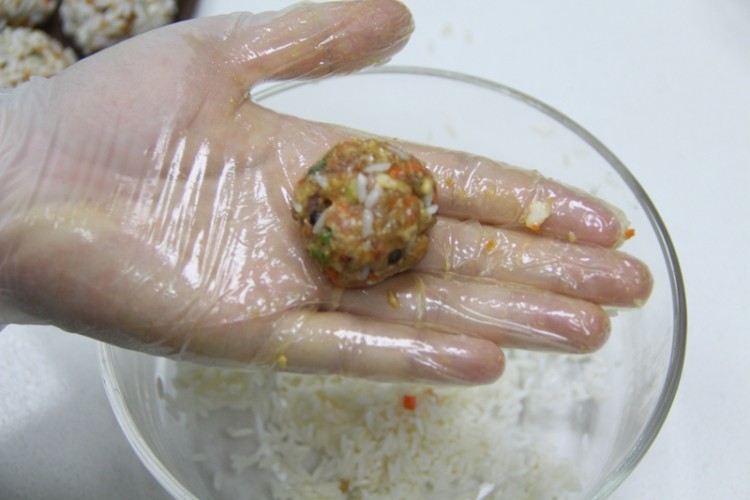 糯米蒸肉丸步骤8