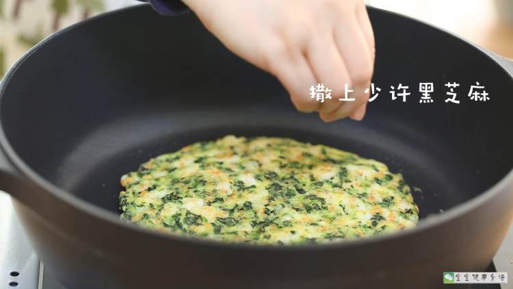 菠菜虾仁补钙饼步骤13