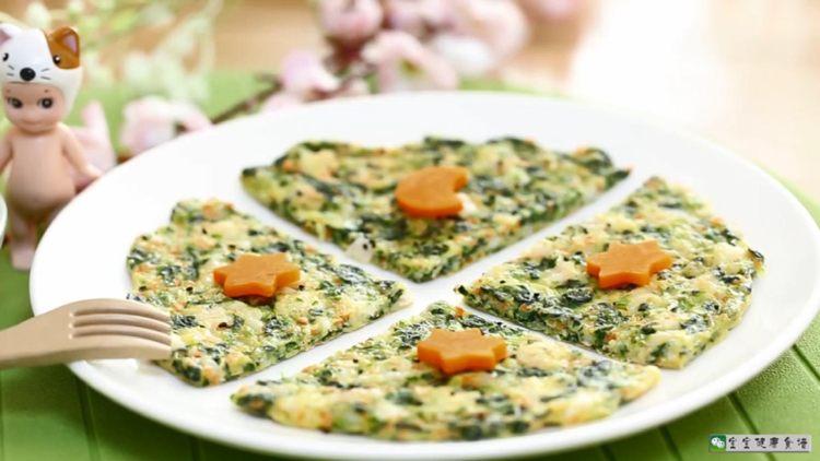 菠菜虾仁补钙饼步骤14