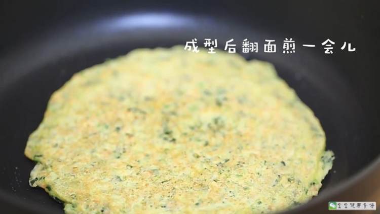 菠菜虾仁补钙饼步骤12