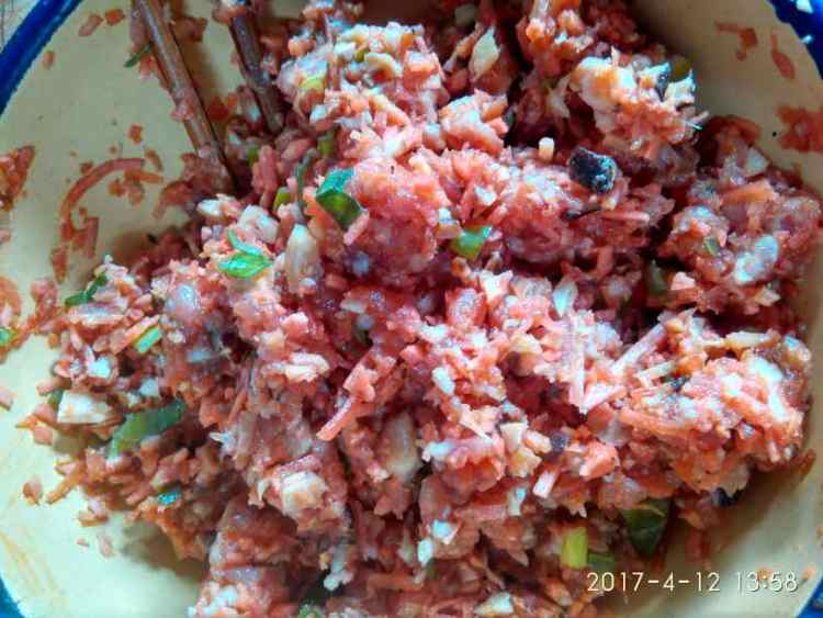 豆渣肉馅饼步骤4