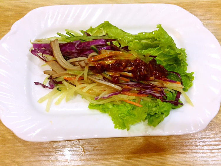 彩疏鸡蛋干丝口袋饼#步骤20
