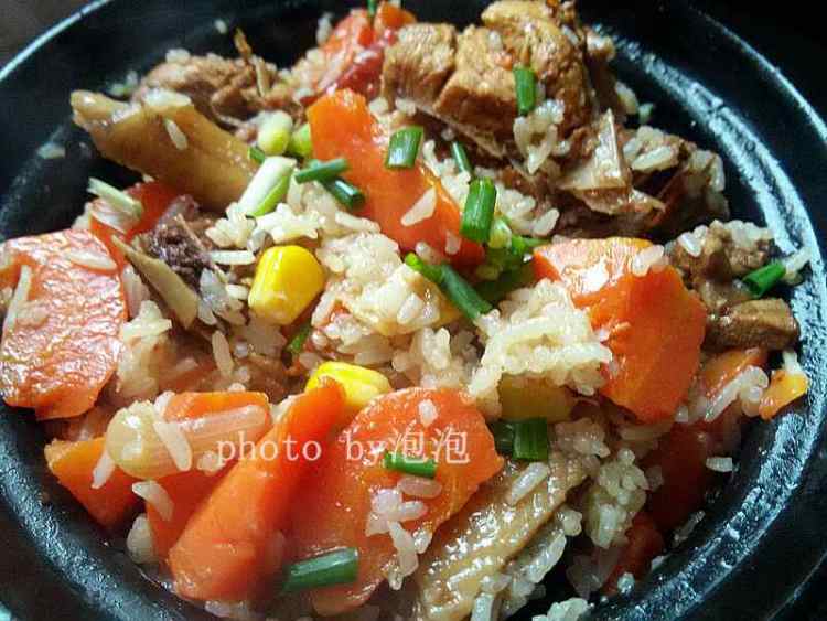鸡肉胡萝卜焖饭步骤9