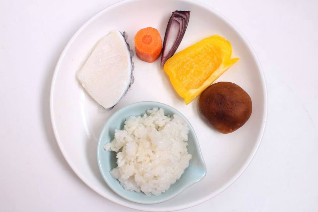 鳕鱼胡萝卜烩饭步骤1