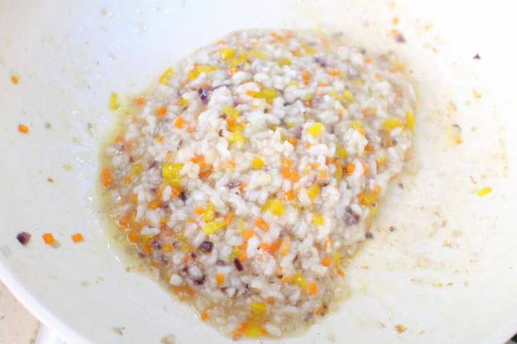 鳕鱼胡萝卜烩饭步骤11