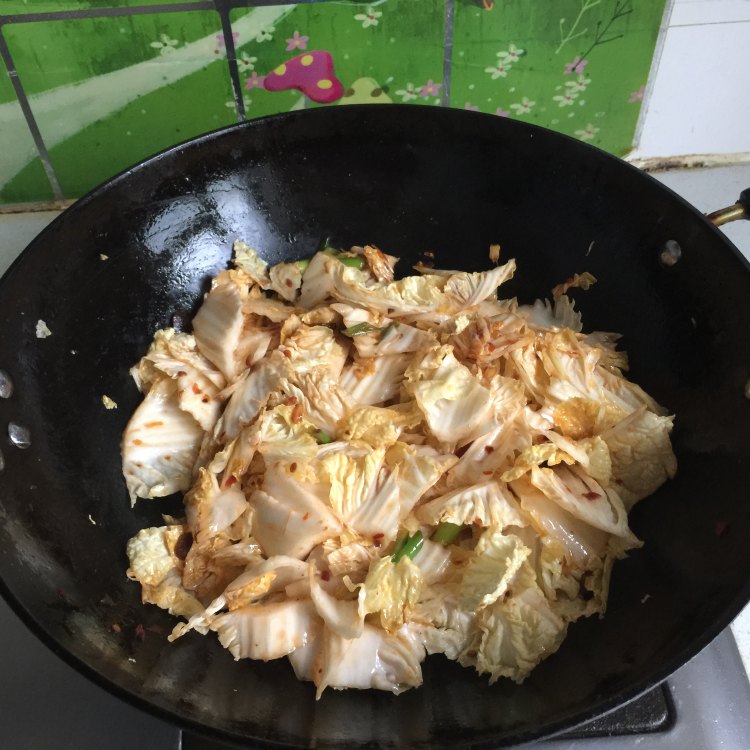 白菜炒豆干步骤11