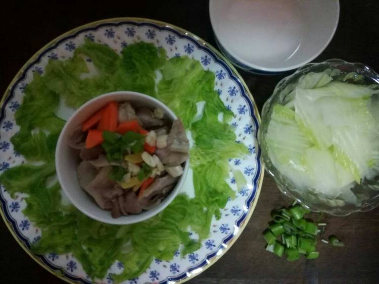 白菜熘肚片步骤1