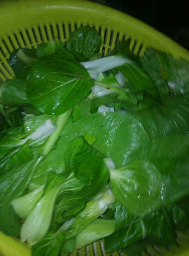千张炒白菜步骤1