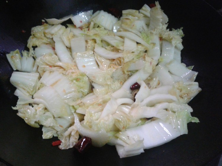 炝炒白菜步骤6