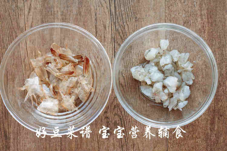 白菜虾仁粥步骤4