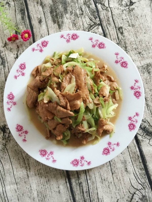 白菜丝炒肉片步骤12