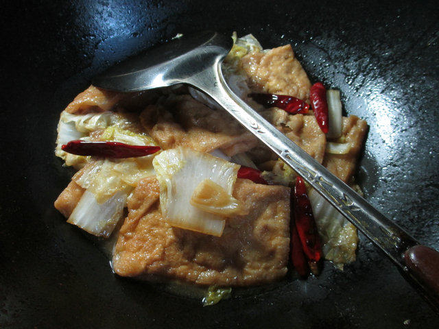 白菜煮豆腐干步骤9