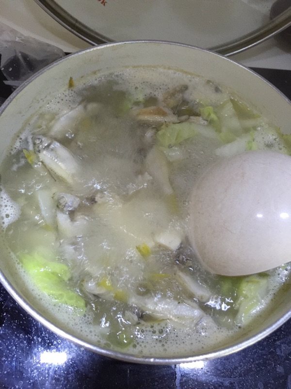 白菜豆腐小鱼汤步骤7