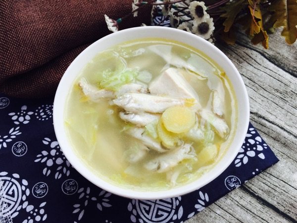 白菜豆腐小鱼汤步骤10