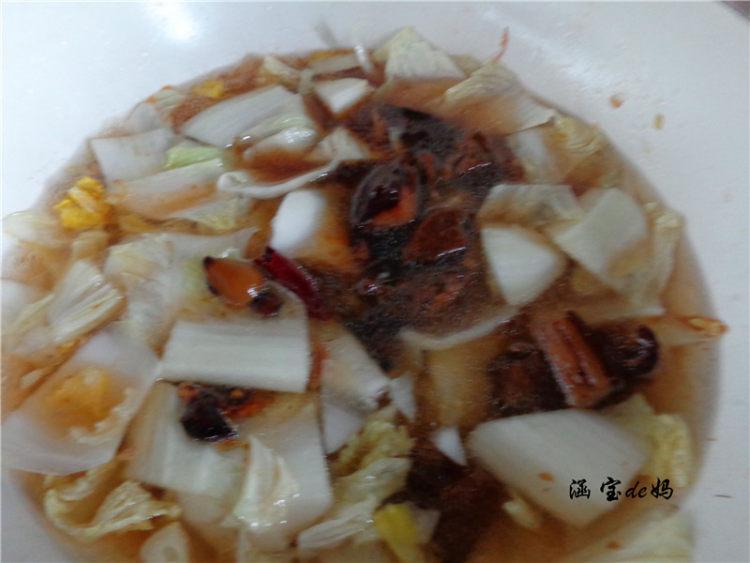 剩肉烩粉条步骤9