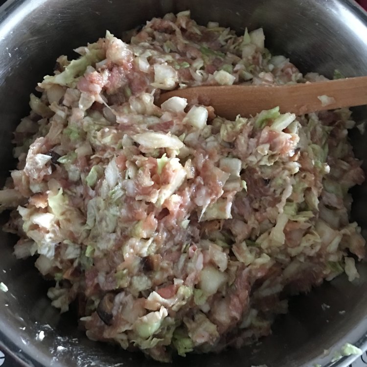 猪肉白菜蒸饺步骤6