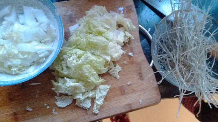 白菜煮豆糆步骤1