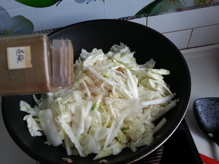 白菜炖冷冻豆腐步骤5