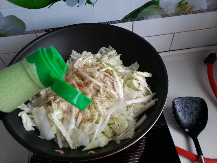 白菜炖冷冻豆腐步骤6