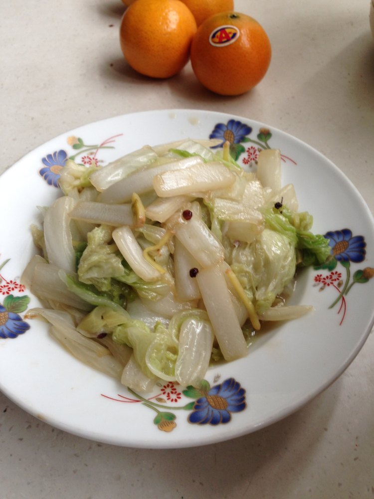 清炒花椒白菜步骤10