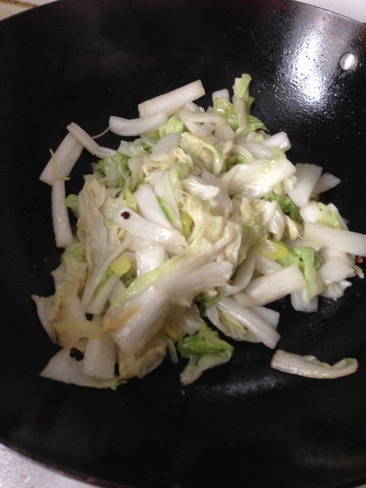 清炒花椒白菜步骤9