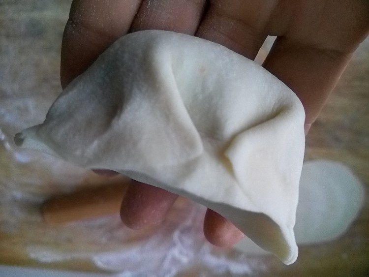 白菜肉馅蒸饺步骤9