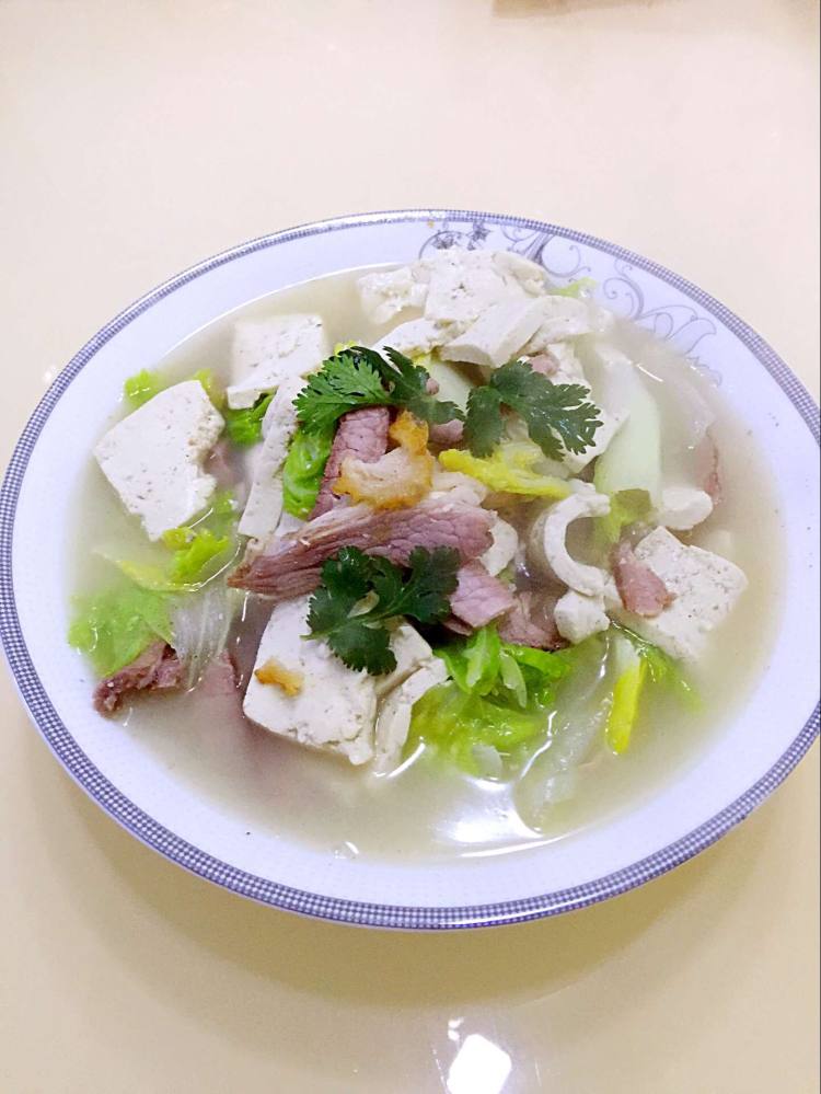 烤肉豆腐白菜步骤1