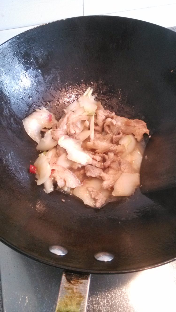 肉片白菜杆步骤12