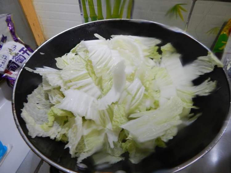 白菜粉条烧豆腐步骤4
