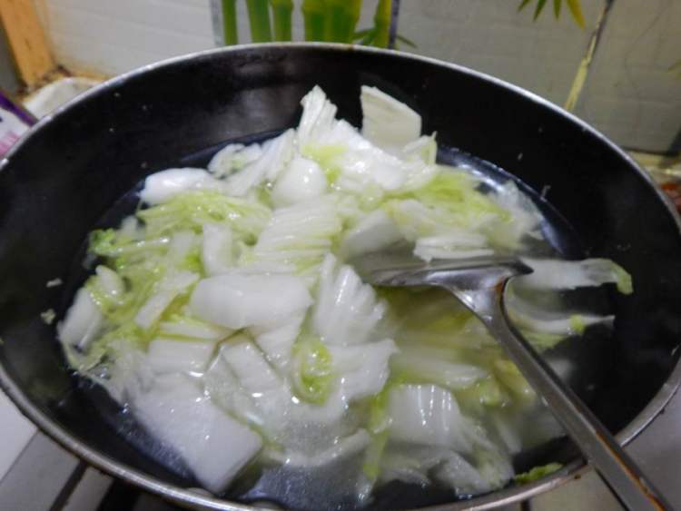 白菜粉条烧豆腐步骤7