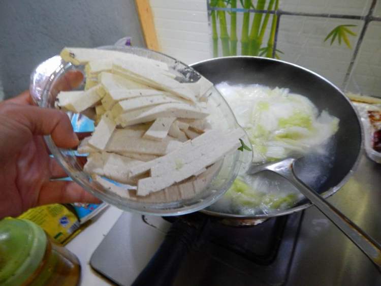 白菜粉条烧豆腐步骤9
