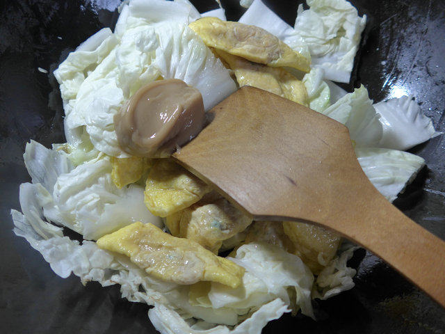 浓汤宝蛋饺白菜步骤4