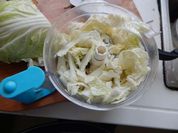 白菜猪肉煎饺步骤2