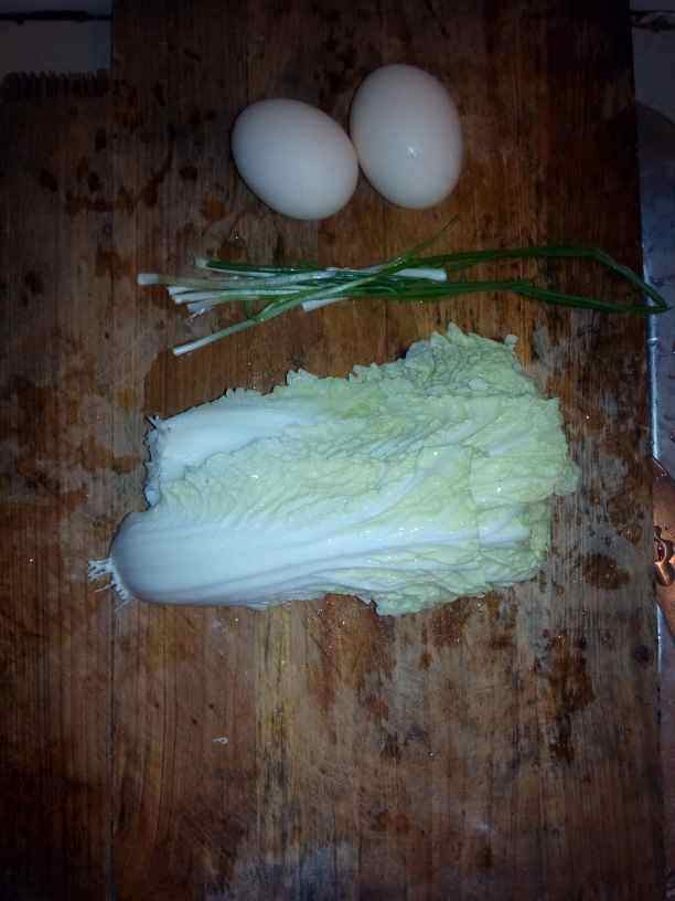 白菜鸡蛋炒面步骤4