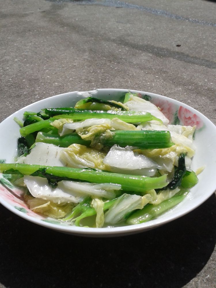 白菜炒芥菜步骤7