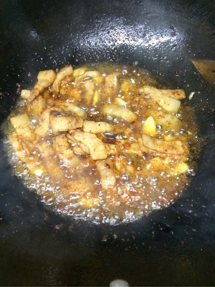 醋溜白菜炒肉步骤3