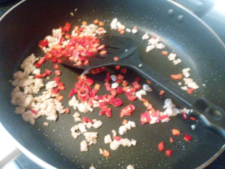 肉末炒米粉步骤7