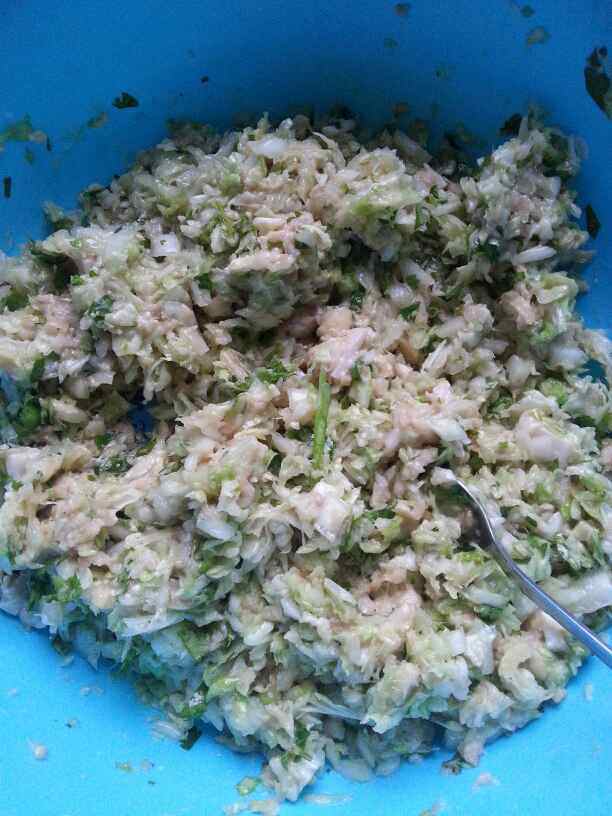 白菜平菇饺步骤3