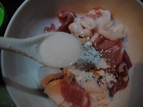 香辣白菜肉片步骤6